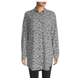 IRO Women's Balti Floral Longline Shirt In White 38